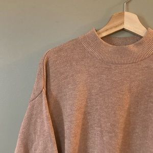 Oversized Mock Turtleneck Sweater